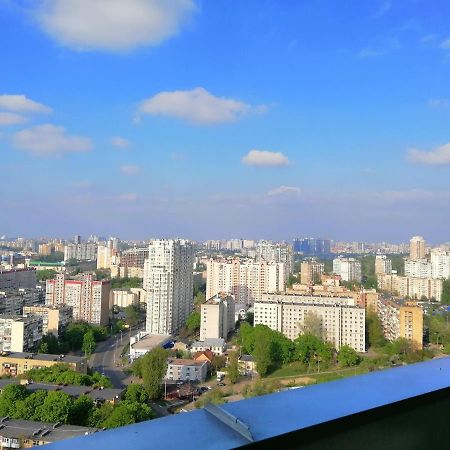 Видовая 25Й Этаж. Новый Дом. Шалимова, Isida. Шулявская, Гарматная, Индустриальный Мост. Космополитан. Большевик. Жд Вокзал. Kyiv Exterior photo